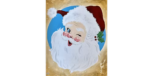 Santa Visiting and Smiling Bright - Paint and Sip in Houston | Classpop!\u2122