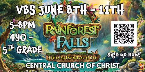 Rainforest Falls VBS @ Central Church of Christ