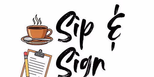 Sip & Sign at the Little Theater Cafe