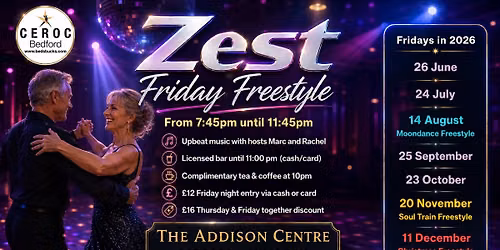 Zest Freestyle - Friday 25 September