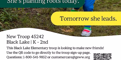 Meet and Greet, New Troop at Black Lake Elementary in Tumwater!