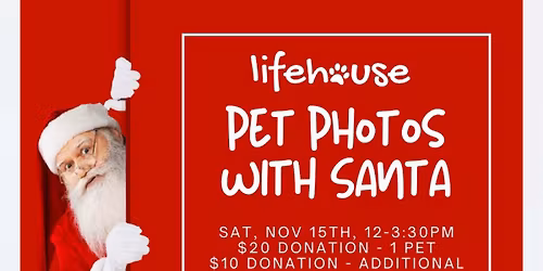 Pictures with Santa Paws