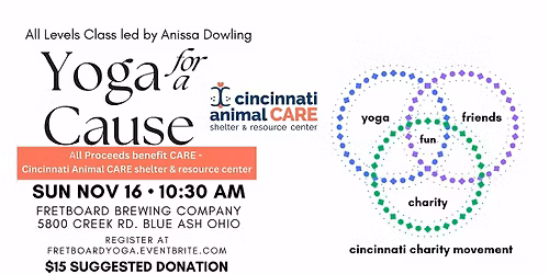 Yoga for a Cause - benefitting Cincinnati Animal CARE