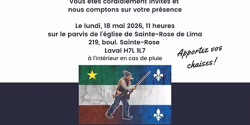 Journ\u00e9e des patriotes \u00e0 Laval 2026