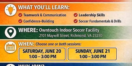 Soccer Camp For Kids - Richmond, Va
