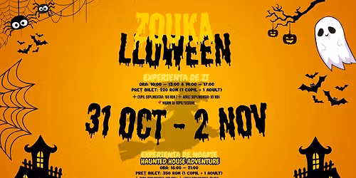 ZoukaLLOWEEN - eveniment de Halloween pentru cei mici