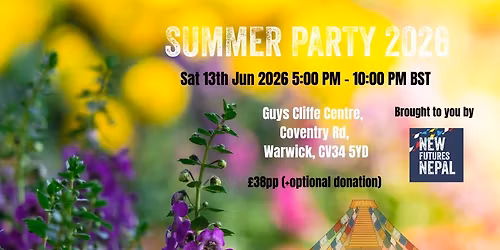 New Futures Nepal Charity Summer Party 2026