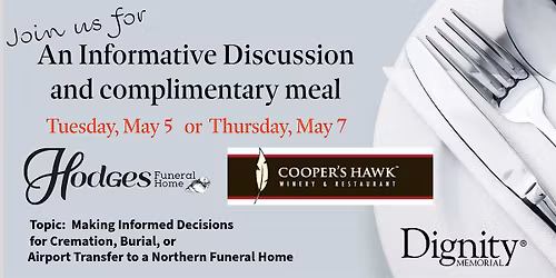 Informative Discussion:  Burial or cremation planning to support family