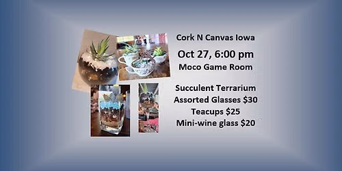 Moco Game Room-Succulent Terrarium-Cork N Canvas Iowa