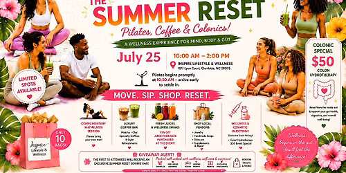 Summer Reset: Pilates, Coffee & Colonics Wellness Event