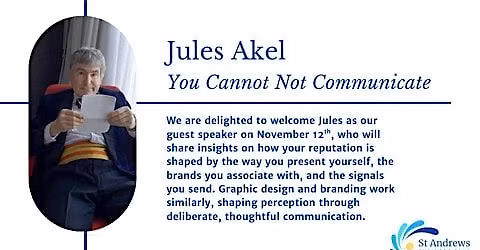 Networking and Guest Speaker - 'You Cannot Not Communicate'