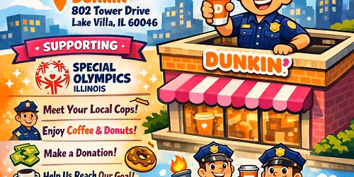 Dunkin' Cop on a Rooftop
