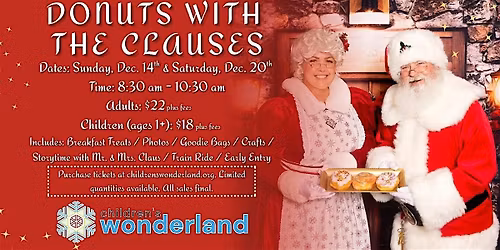 Donuts with The Clauses presented by Children's Wonderland
