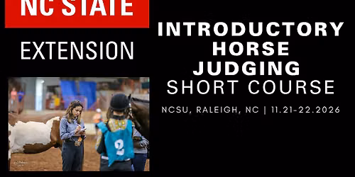 NCSU Introductory Horse Judging Short Course