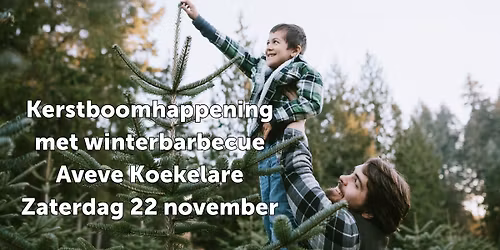 Kerstboomhappening met winterbarbecue Aveve Koekelare 