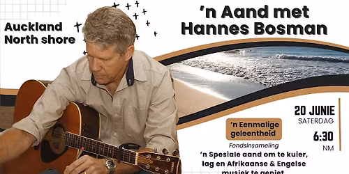 \u2019n Aand met Hannes Bosman