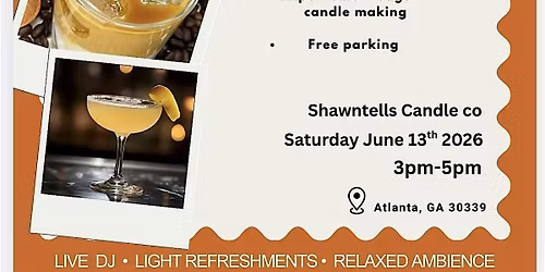 Coffee and Cocktails Candle Making -Sip & Paint