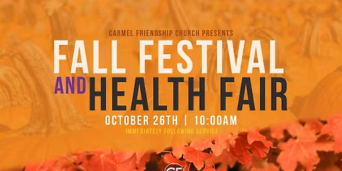 Fall Festival & Health Fair (free screenings)