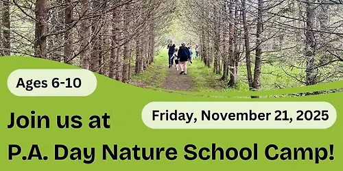 November P.A. Day Nature School Camp ages 6-10