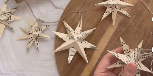 Festive Origami Paper Star Garland Workshop