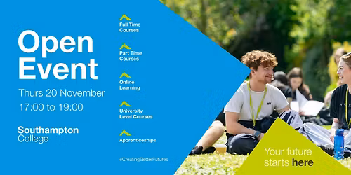 Southampton College Open Event - Thursday 20th November 2025
