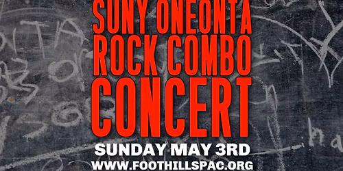 SUNY Oneonta Rock Combo Concert \/ Foothills, Oneonta