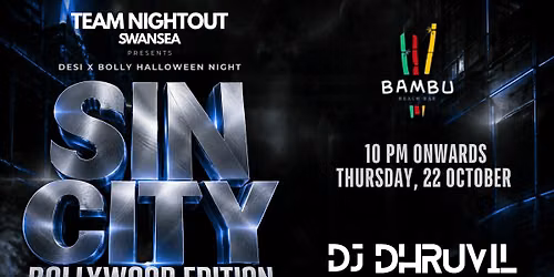 Bollywood x DESI HALLOWEEN Night | Bollywood Night Swansea