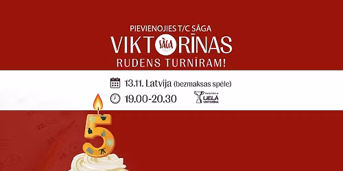 Viktor\u012bnas vakars T\/C S\u0100GA | 13.novembris
