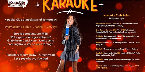 Karaoke Club \u2013 First Rule: Show Up and Sing!