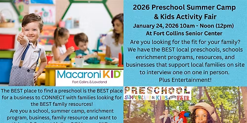 Preschool Summer Camp and Kids Activities Fair