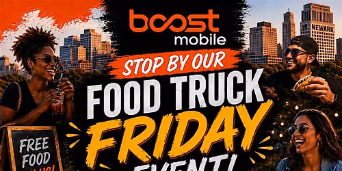 Boost mobile Food Truck Friday and Free TV  Raffle giveaway