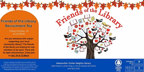 Friends of the Library Recruitment Tea