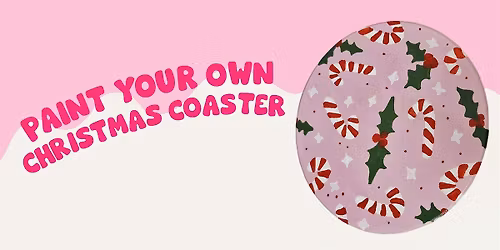 Paint your own Christmas coaster