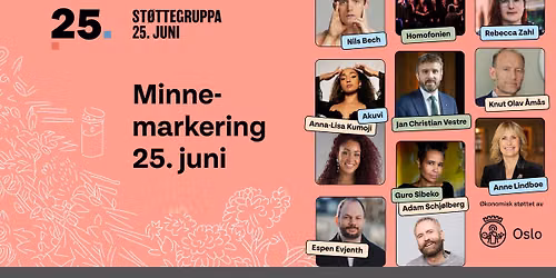 Minnemarkering 25 juni
