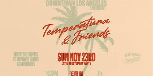 Temperatura Rooftop Party \u2013 Latin, Reggaeton, Dembow, y m\u00e1s