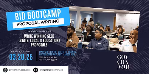 Learn to Write Winning State, Local & Education (SLED) Proposals - Workshop
