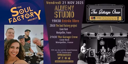 The Soul Factory project + The Garage Crew - Soir\u00e9e cover