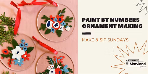 Make It Sunday: Paint by Numbers Ornament Making