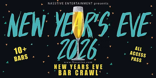 New Years Eve Huntington Beach NYE Bar Crawl - All Access Party Pass