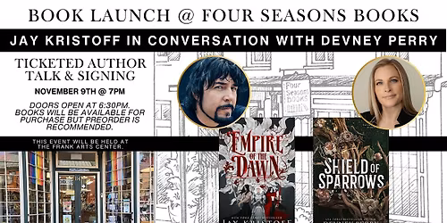 Empire of the Dawn with Jay Kristoff in conversation with Devney Perry