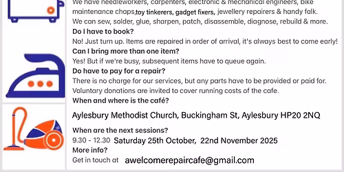 Aylesbury Welcome Repair Cafe