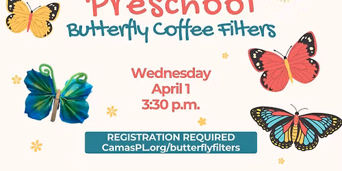 Preschool Butterfly Coffee Filters
