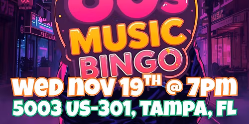 80s Music Bingo @ The WingHouse Bar & Grill