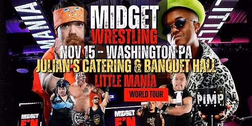 Little Mania Midget Wrestling \u2013 Washington, PA \u2013 Nov 15, 2025 \u2013 Buy Now
