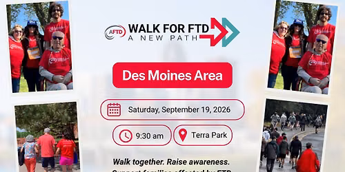 \ud83d\udeb6 Walk for FTD \u2013 Des Moines  
