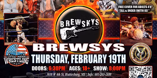Hattiesburg, MS - Mini Wrestling All * Stars @ Brewskys! "The Shortest Fight of Them All!"