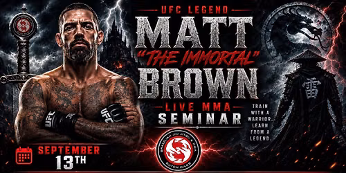 UFC Legend, Matt Brown, Seminar
