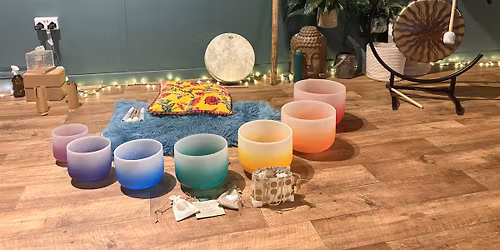 Floating Sound Bath Exhale Ripon Crystal Singing Bowls Aura Gong Reiki Drum