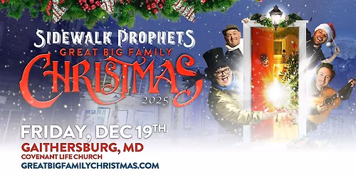 Sidewalk Prophets - Great Big Family Christmas Gaithersburg, MD