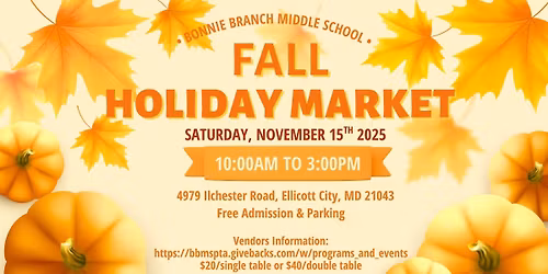 BBMS Fall Holiday Market - Craft Fair